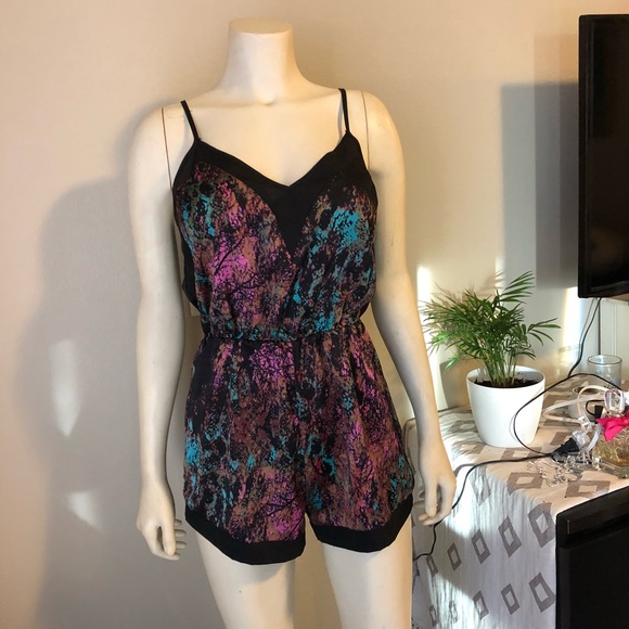 Silky print romper - Picture 2 of 4